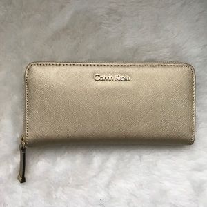 Gold Calvin Klein Wallet